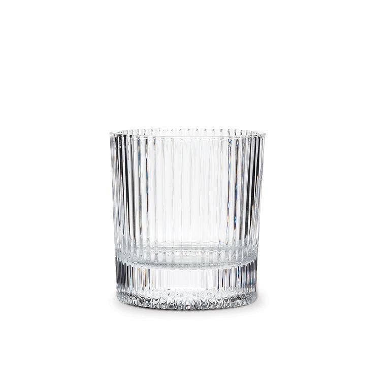 Abbott - Wholesale Cocktail/Liquor Glass - Vertical Optic Tumbler-Clear-3.5"H(10oz)
