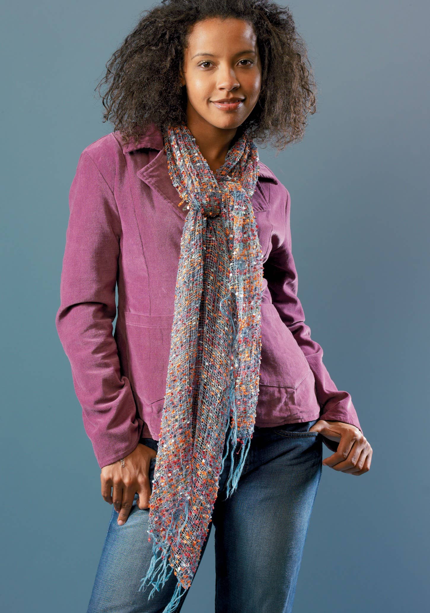 Namaste - Vente Écharpe – femme - Écharpe indienne Jali en viscose légère1