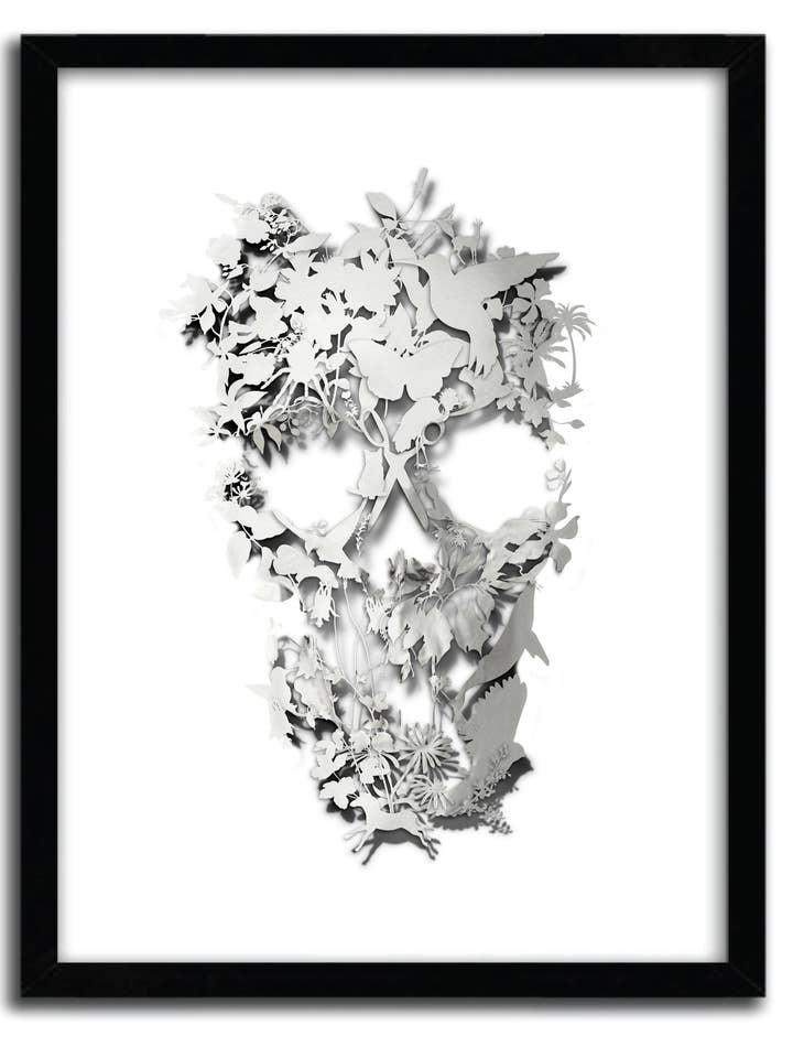 Simple skull poster by ALI GULEC for wholesale by K.Olin Tribu
