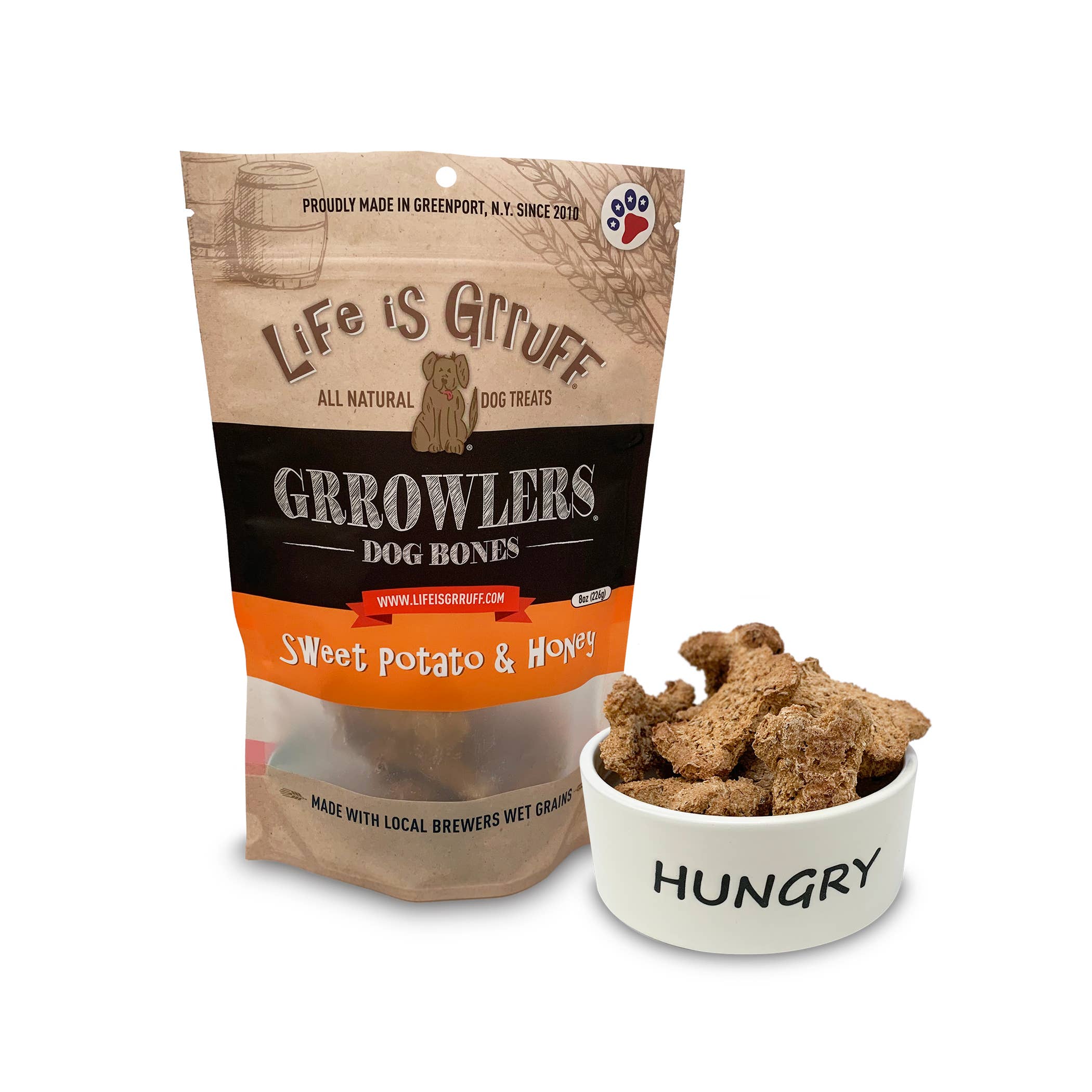 Life is Grruff - Wholesale Pet Treats - Dog - 8 oz Grrowlers Healthy Dog Treats5