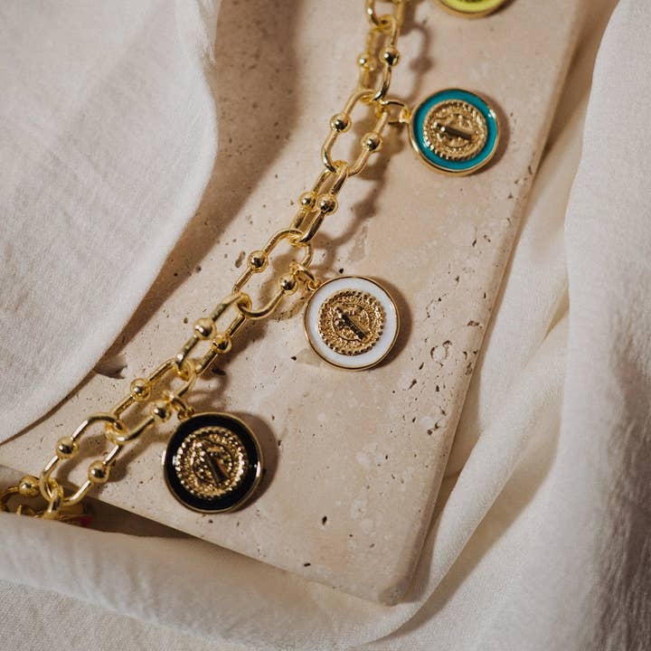 PHOEBE´S – Engroshandel Halskæde med vedhæng – Katolsk halskæde, halskæde med farverige vedhæng1