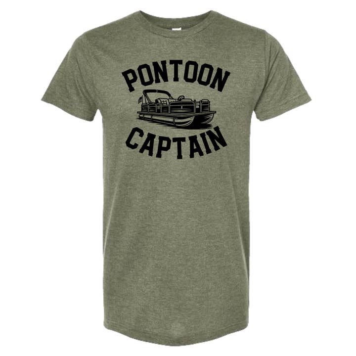 dkhandmade - Wholesale Screen Printed T-Shirt - Men's - PONTOON CAPTAIN T-SHIRT | LAKE DAY | RIVER | BEACH