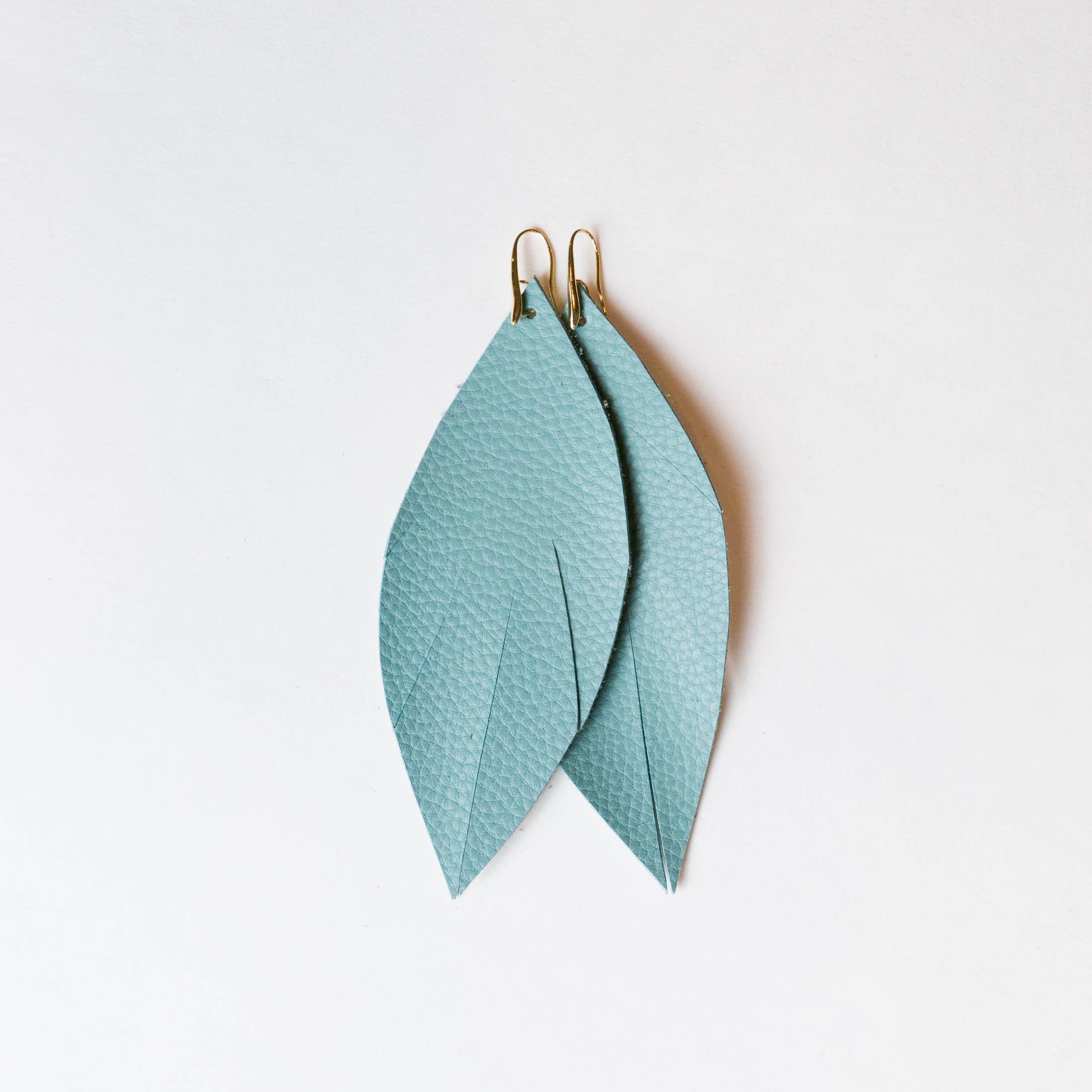 Waterloo Style - Wholesale Dangle Earrings - The SoCo Sea Foam Leather Earrings1