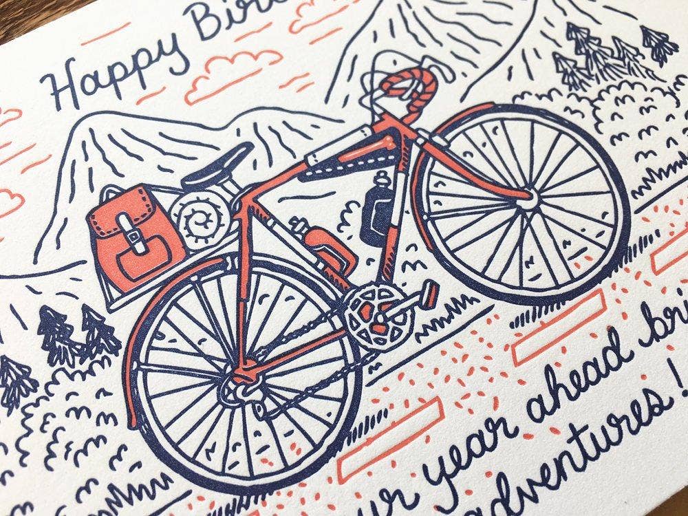 Noteworthy Paper & Press – wholesale Birthday card – Birthday Bicycle Card4