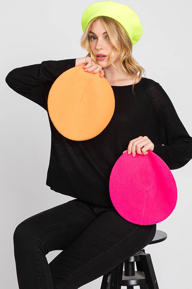 Hana – wholesale Beret – Women's – Stretchy Solid Color Beret68