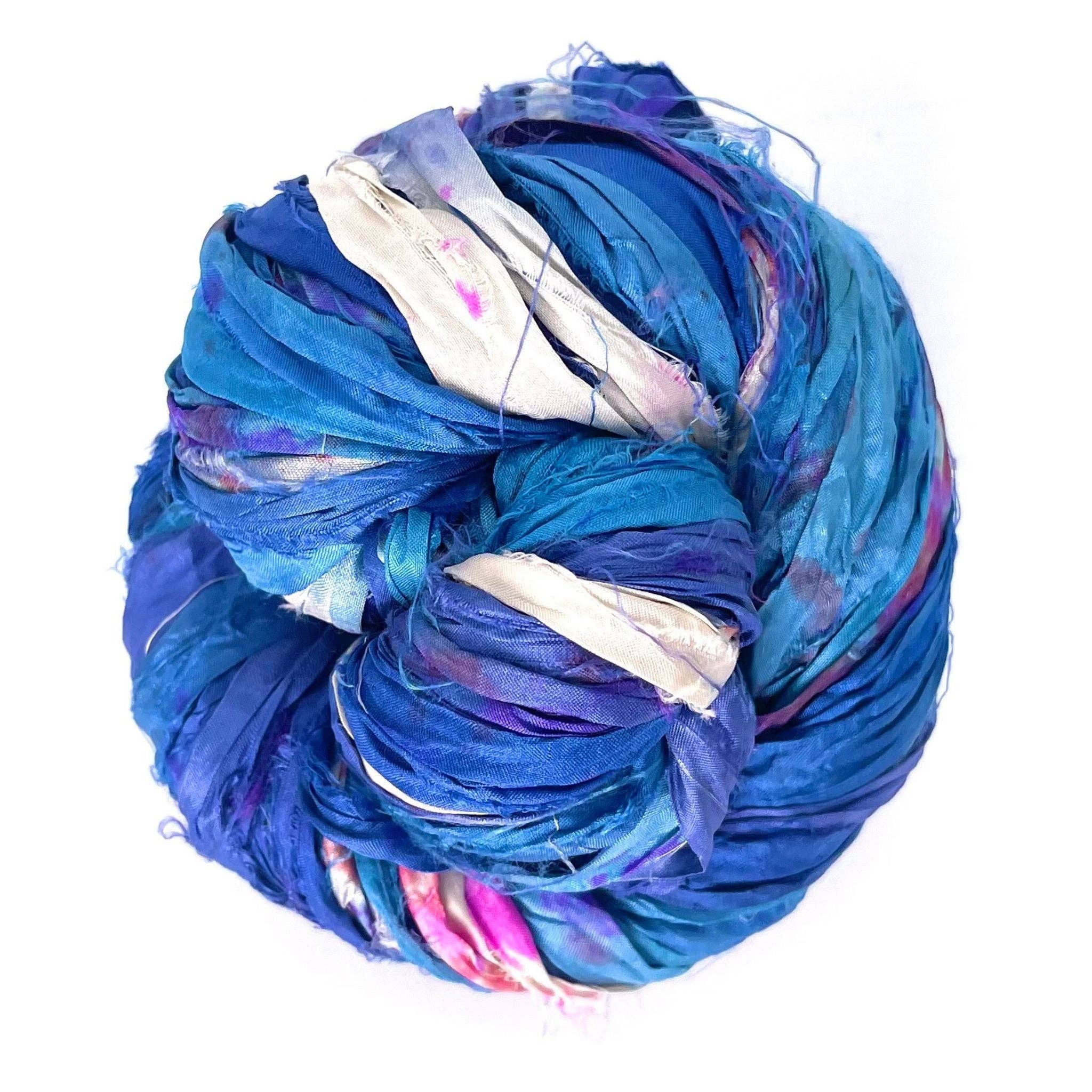 Darn Good Yarn - Wholesale Yarn - Small Batch Sari Ribbon16