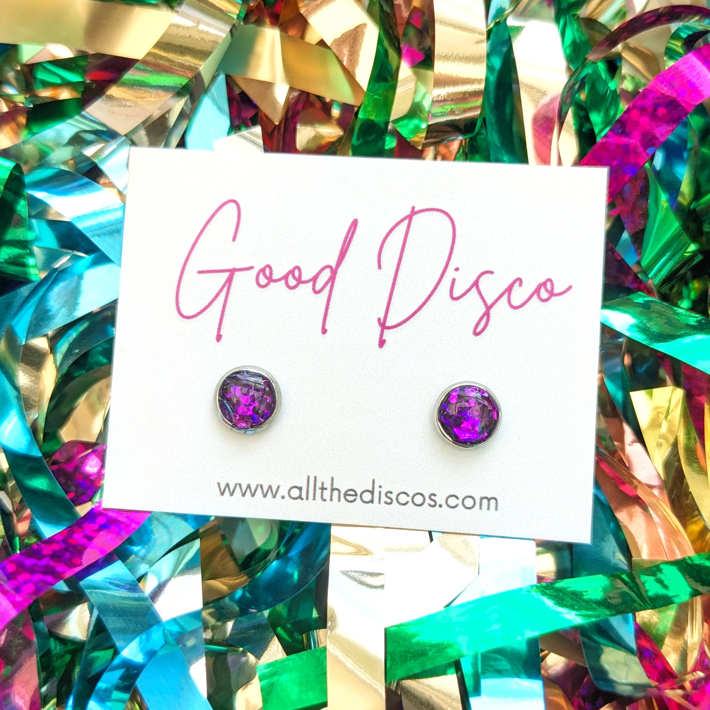All The Discos - Wholesale Stud/Post Earrings - Good Disco Stud Earrings9
