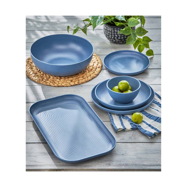 Brooklyn Melamine Bowl - Blue Denim for wholesale on Faire
