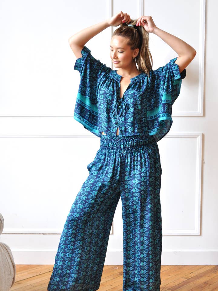 Unwind Lounge Byxor/Top SET - Partihandel - Upcycled för wholesale av Guru