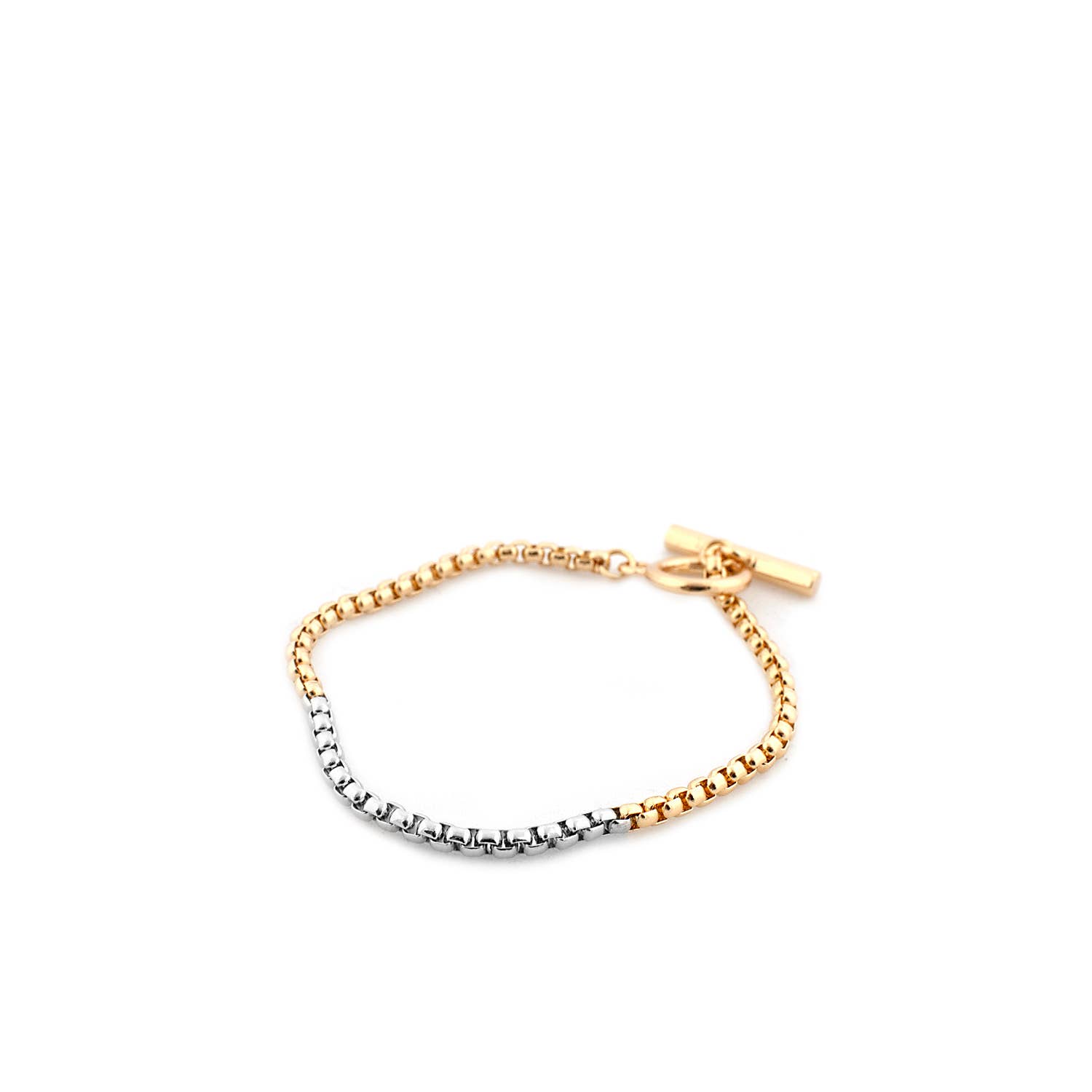 Marlyn Schiff - Wholesale Link & Chain Bracelet - Metal & Enamel Box Chain Bracelet3