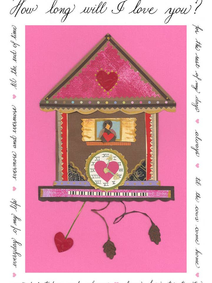 Koo Koo Clock Card     for wholesale by Iddy biddy boo design