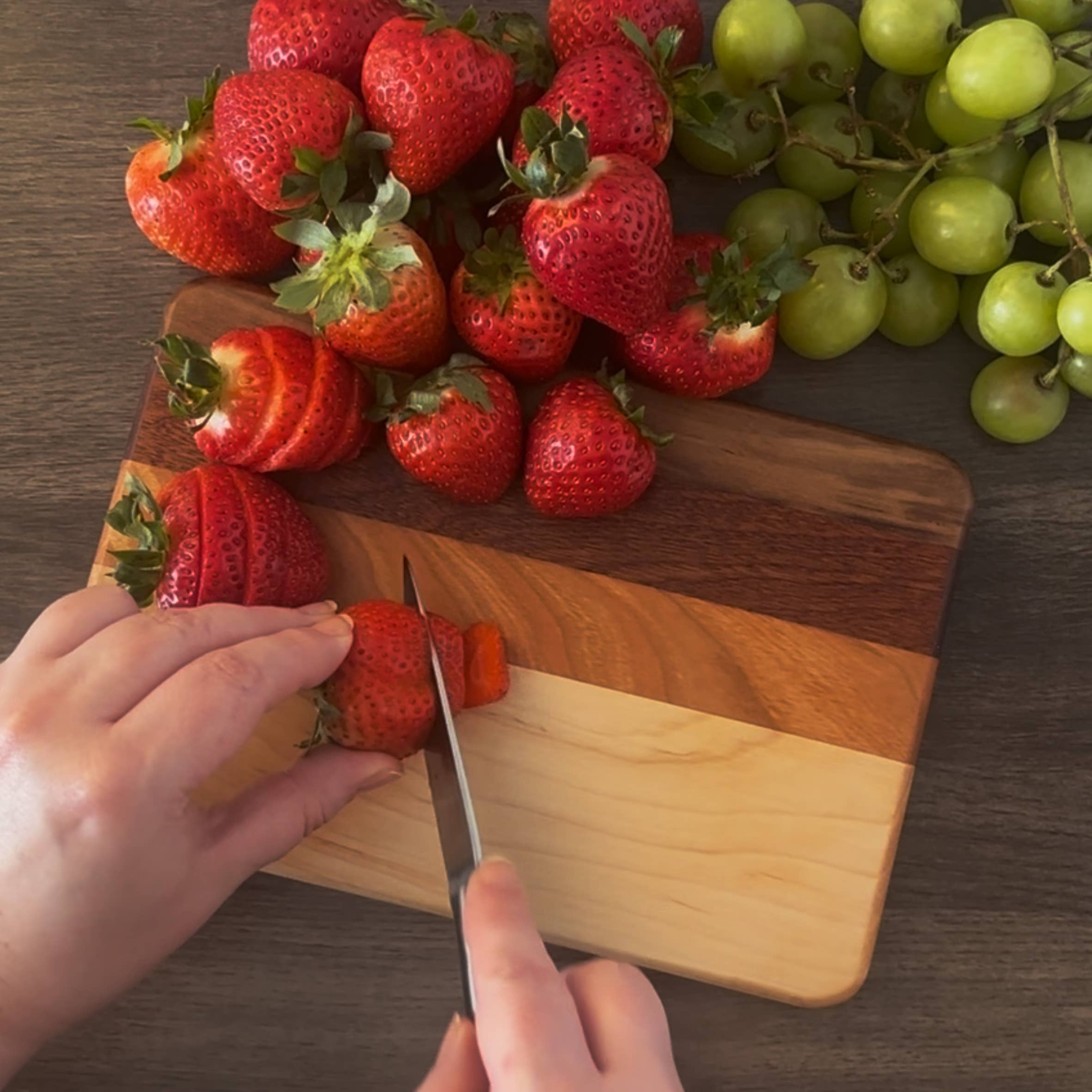 Holzer Handcrafted ® - Wholesale Cutting Board - Handmade Cutting Board 9" x 6" x .8" | Maple, Cherry, Sapele, Walnut Hardwood | Holzer Handcrafted6