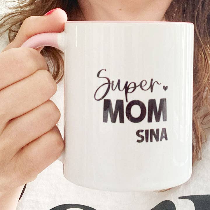 Cup "Super Mom" – For Heroines in Everyday Mom Life - Customizable for wholesale by Countdown-Kalender - We celebrate emotions