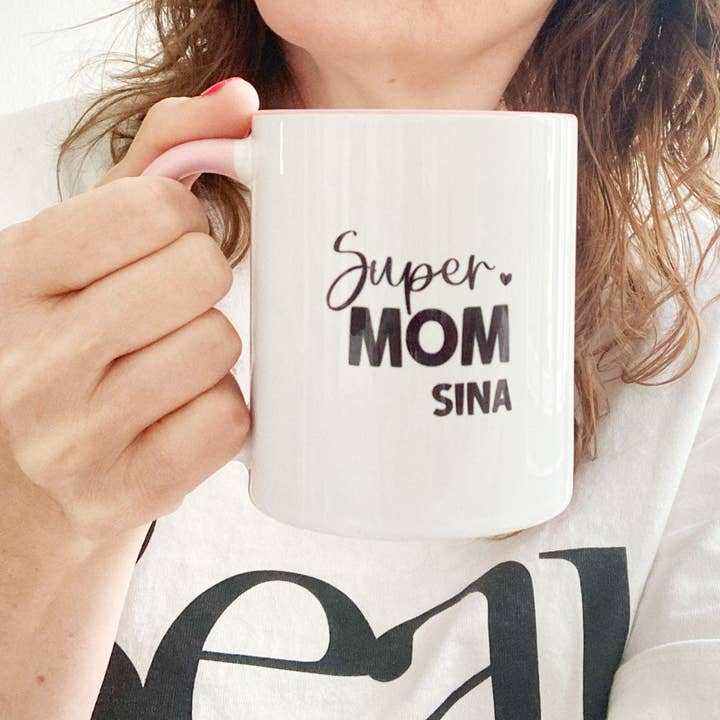 Tasse "Super Maman" – Pour les héroïnes du quotidien de maman - Personnalisable pour la vente par Countdown-Kalender - We celebrate emotions