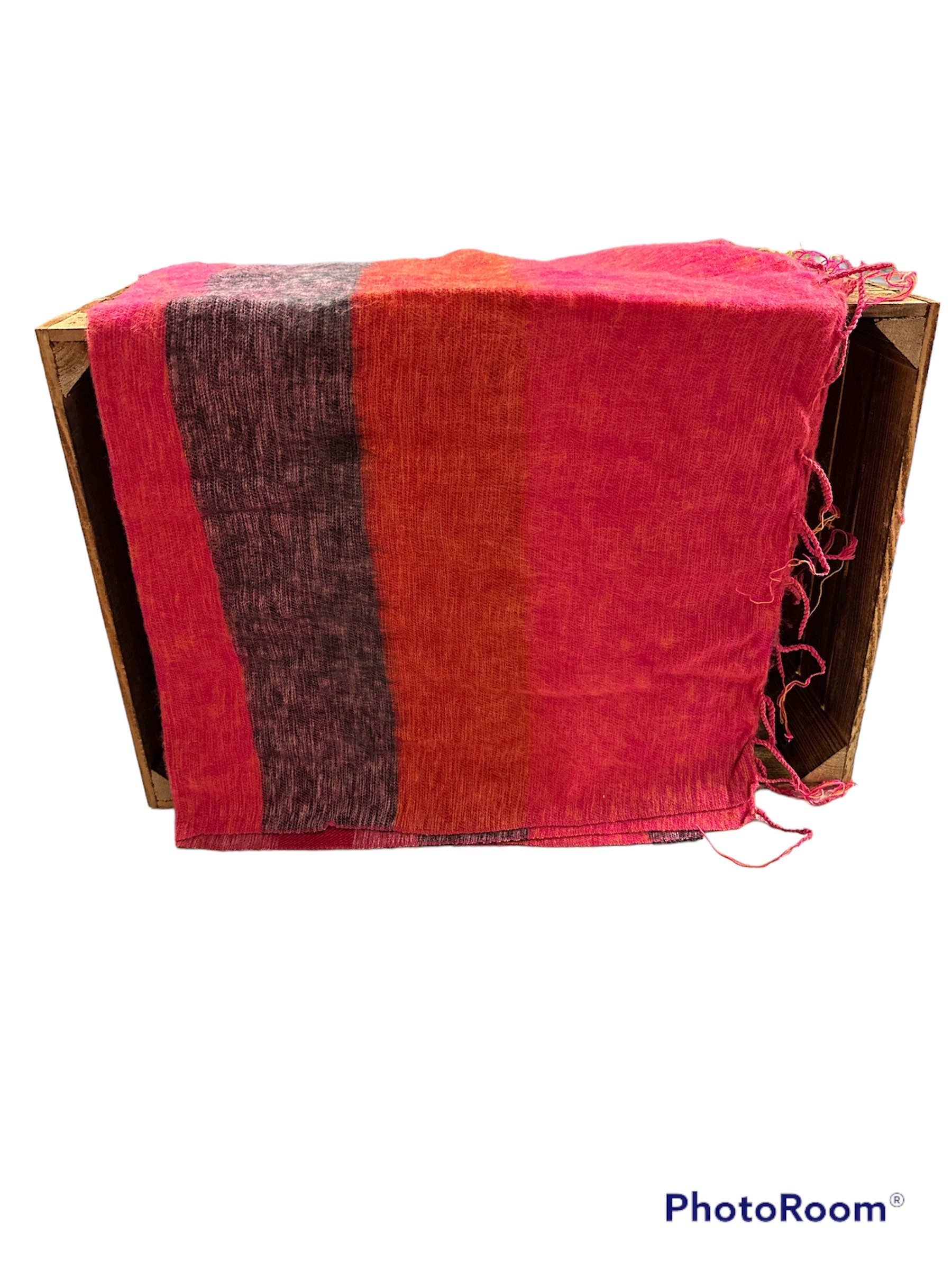 Funky Yak Ltd – Großhandel Überwurfdecke – Handgewebte Yak-Wollschal-Decke aus Nepal, 2-teiliges Farbset9