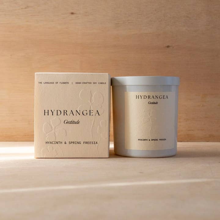 Studio Sol Store - Wholesale Jar/Filled Candle - Hydrangea Candle | Gratitude0