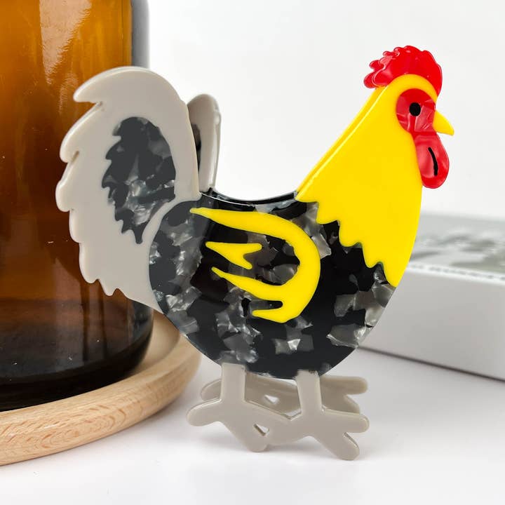 Rooster Claw Clips, haarclip voor dieren van acetaat voor wholesale door TheDivaSoap