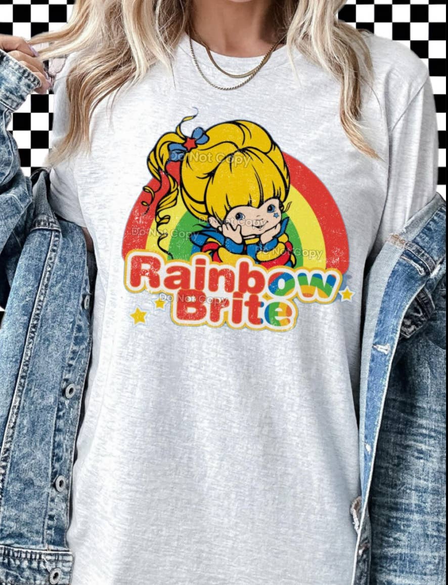 Farm Life Crafting - Vendita all'ingrosso Maglietta serigrafata - Donna - Arcobaleno Brite0