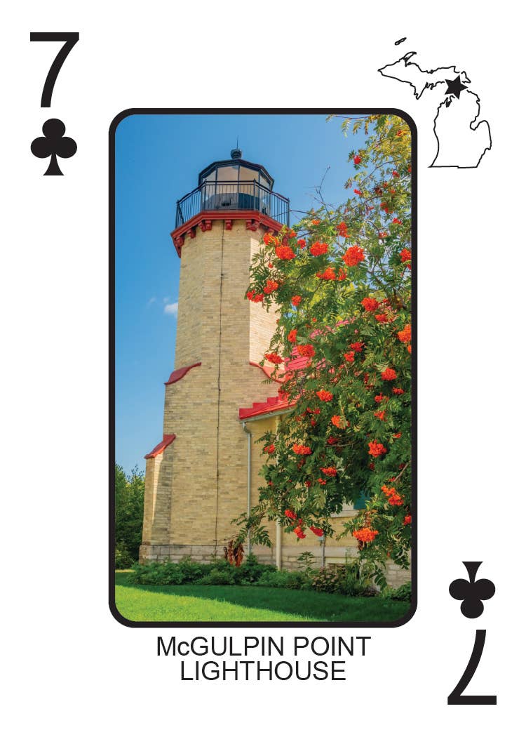 Phil Stagg Photography - Wholesale Playing Cards - LIGHTHOUSES OF MICHIGAN - Playing Cards - Euchre Friendly20