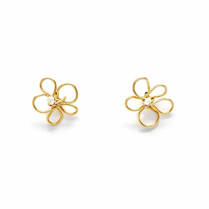 LA MAISON GISEL B. - Wholesale Stud/Post Earrings - Boucles fleur Rosane2