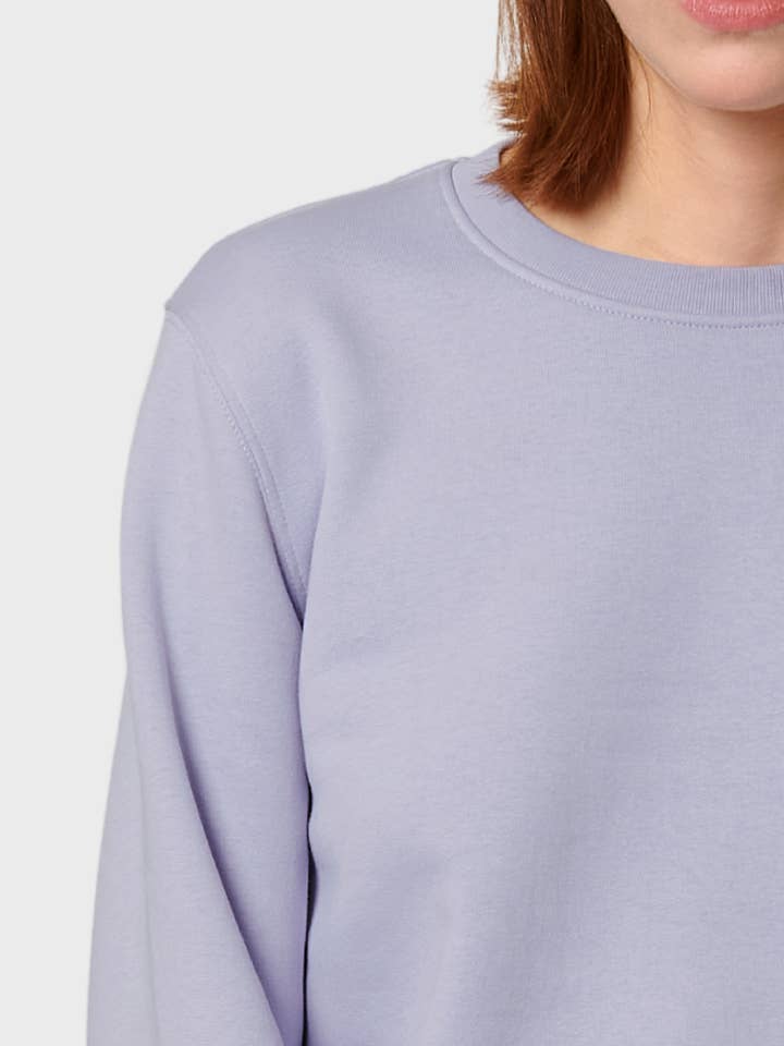 Unisex Organic & Recycled Sweatshirt - Lavender Purple for wholesale by Unordinary Apparel