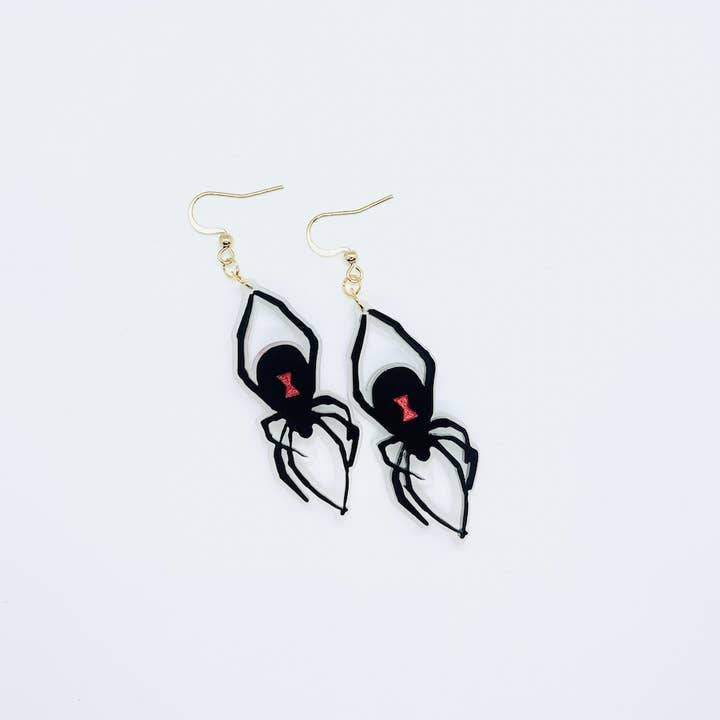 Pendientes de araña viuda negra, joyas de Halloween para venta al por mayor de Cherry Moonlight Co