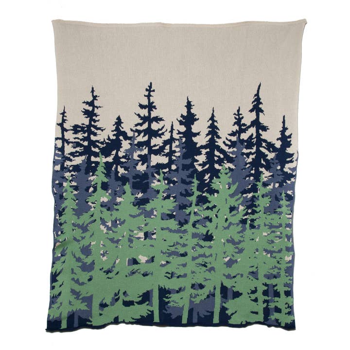 In2Green - Wholesale Throw Blanket - Indoor | Outdoor Sustainable Knit Throw Blanket - Poly Tree Line
1
