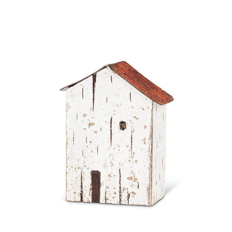 Abbott – Engroshandel Pyntefigur – Mini Seaside House-Hvid & Rød-3 „H0
