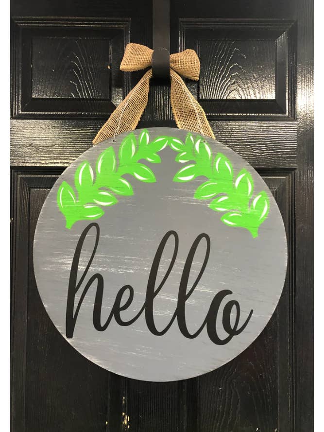 Welcome Circle Door Hangers for wholesale by Steel Southern Designs