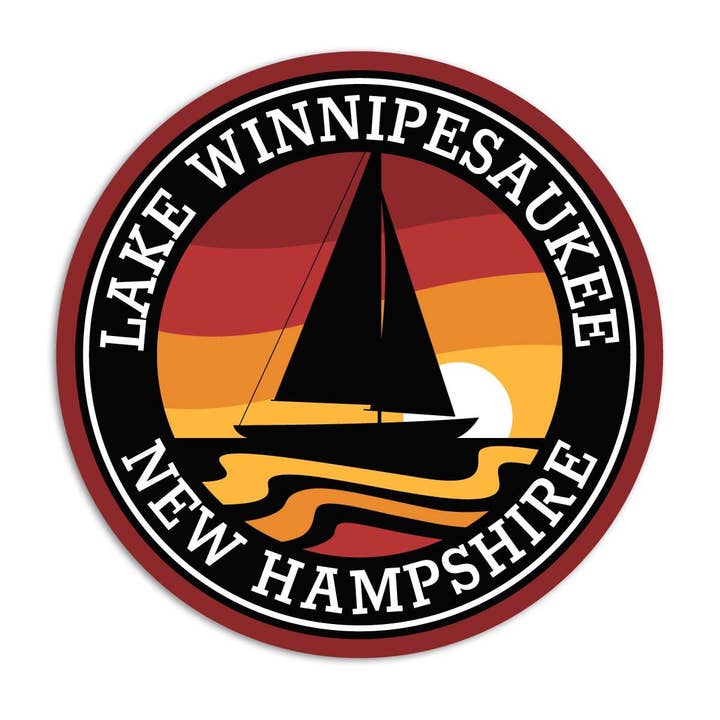 Lake Winnipesaukee New Hampshire ministicker 20 kt voor wholesale door RetroPlanet