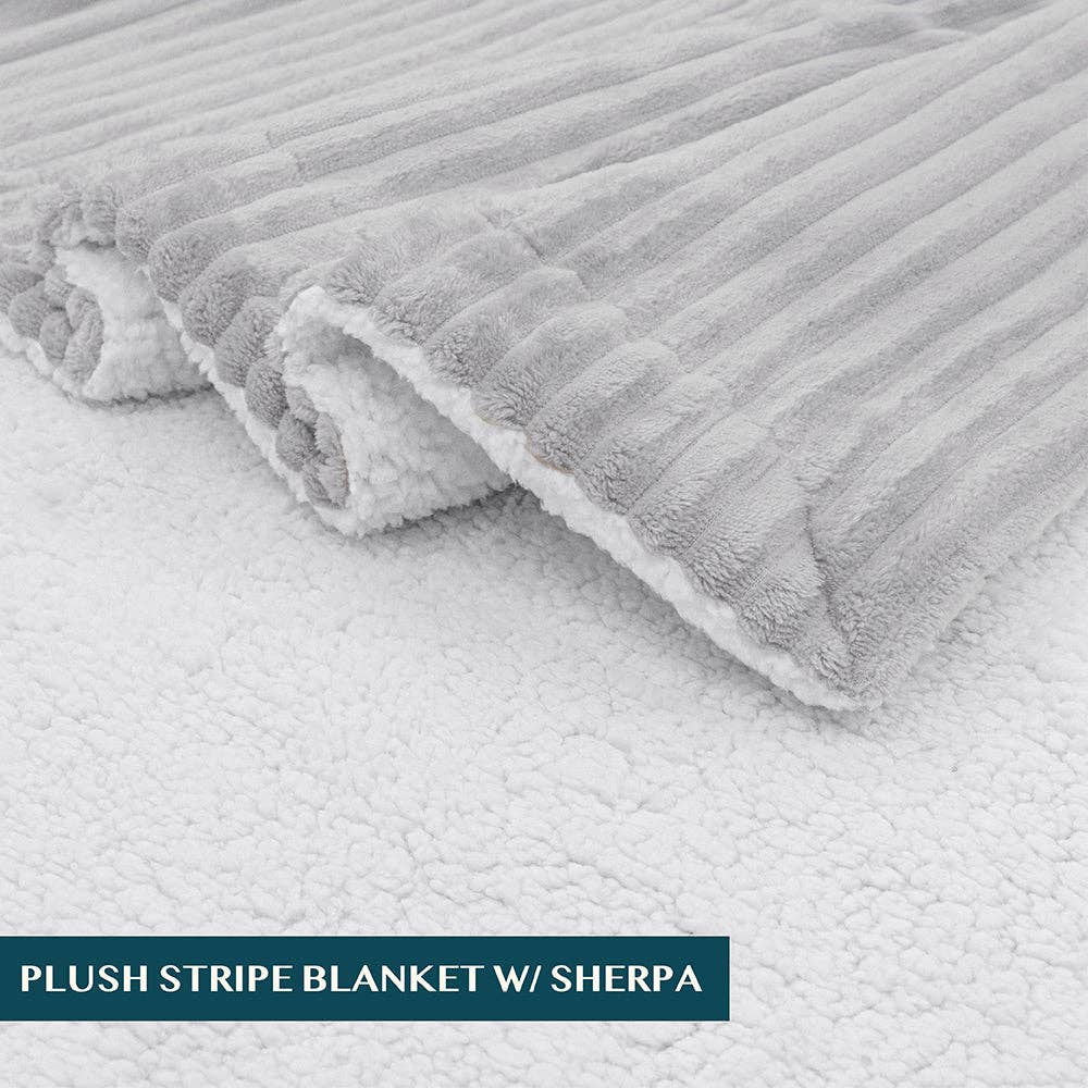 Pavilia - Vente Plaids - Plaid Sherpa côtelé31