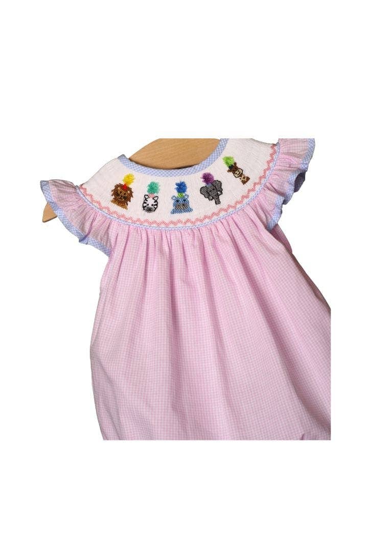 The Smocked Flamingo - Wholesale Bodysuit (Non-Footed) - Baby - Smocked Party Animal Bubble1