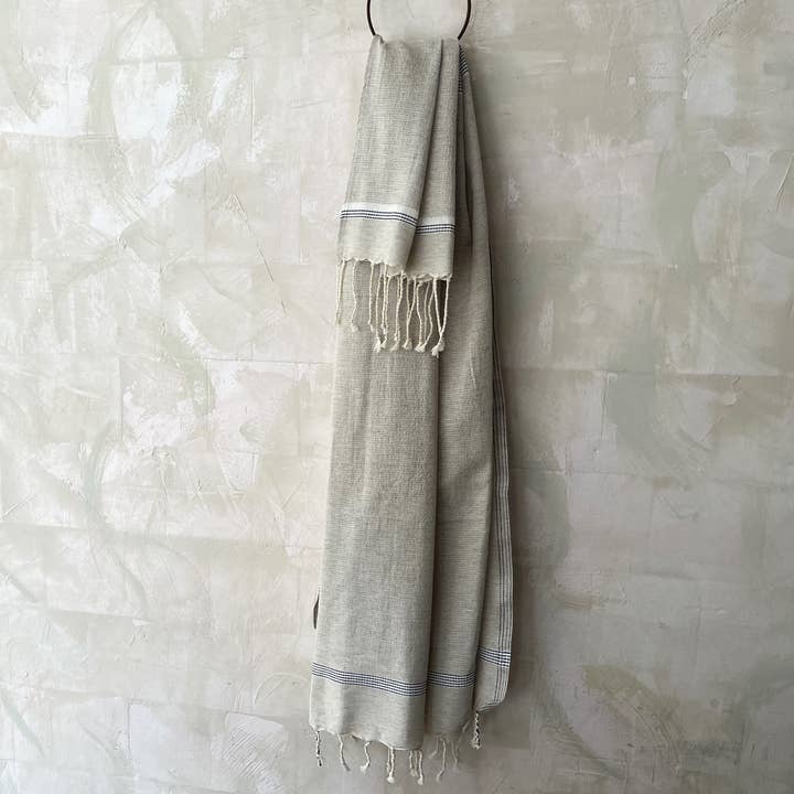 Natural Linen Fouta Bath Towel for wholesale by Dormitory