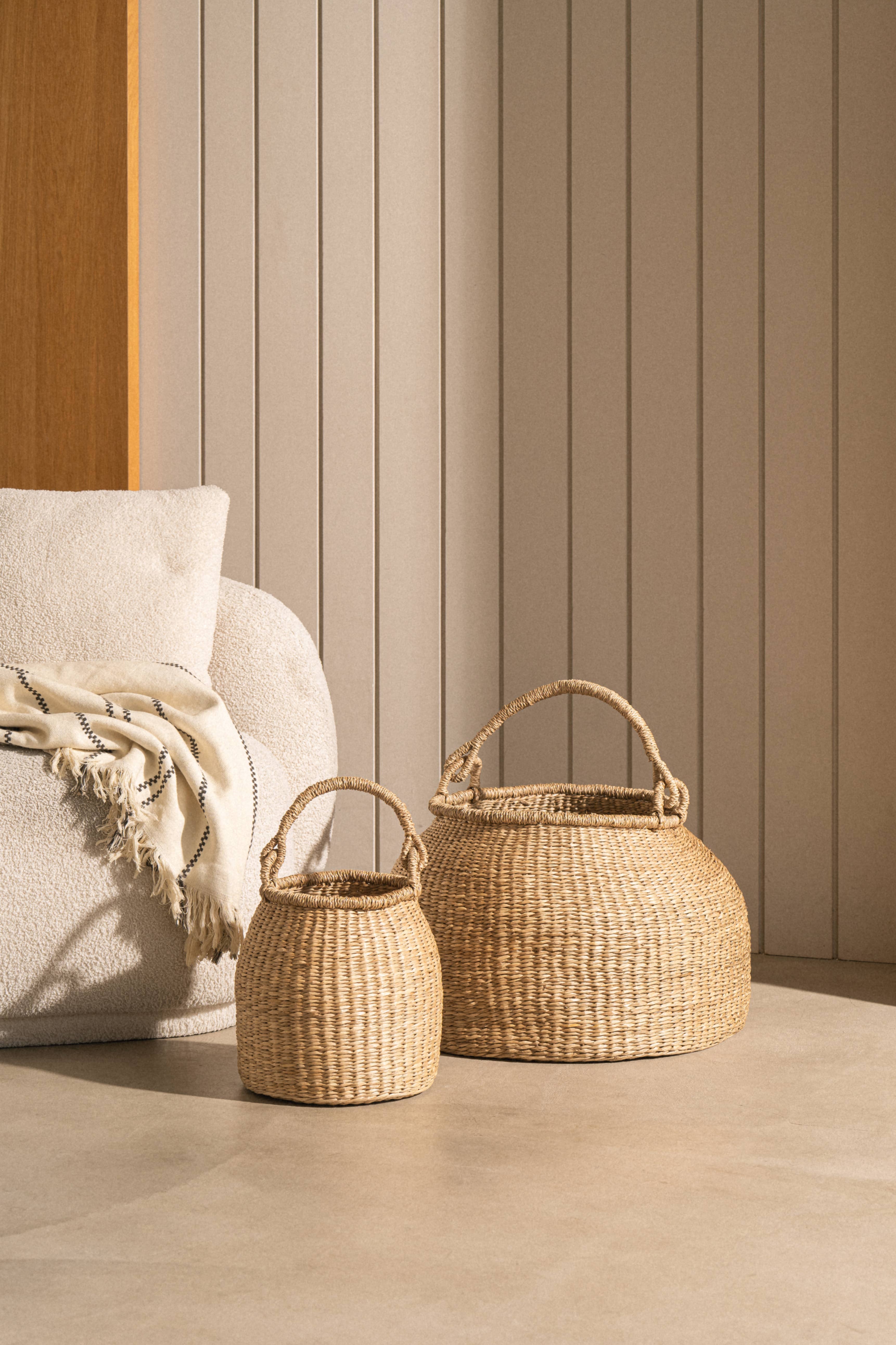 SUNNY HOME - Wholesale Basket - Seagrass Basket with Handle – Satna5