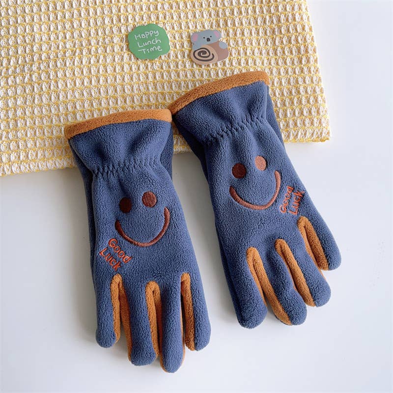 Tourtiwi - Wholesale Gloves - Kids - Winter children's cartoon smiling cute warm gloves0