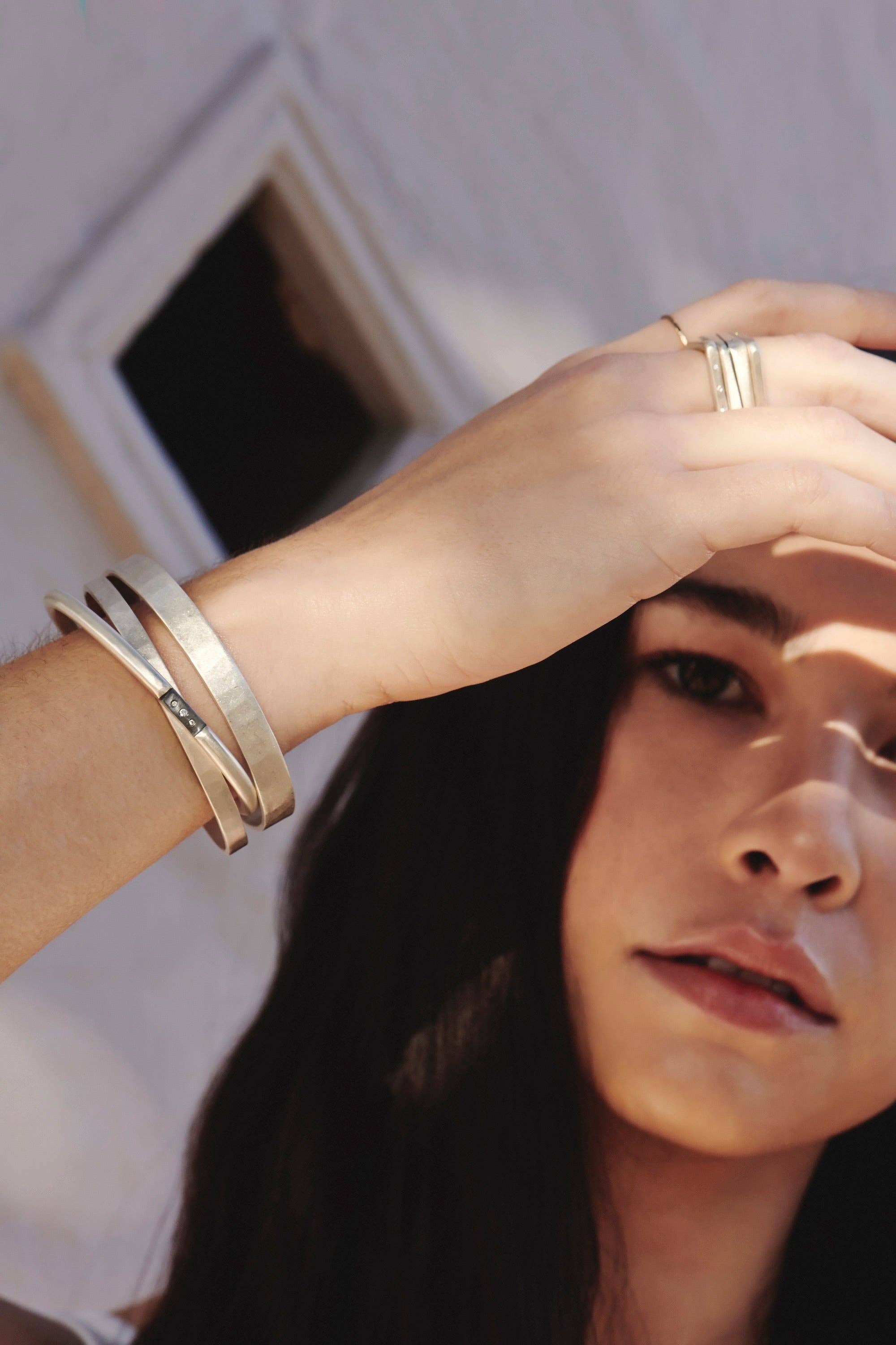 Colleen Mauer Designs - Wholesale Band/Stacked Ring - 1mm Wide Monotone Stacking Ring17