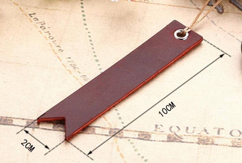 American Leather Goods - Wholesale Bookmark - Leather Heart Bookmark, Reader Gift, Book accessories11