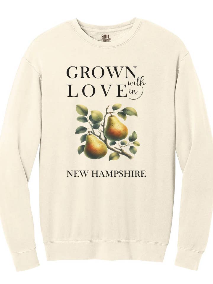 New Hampshire Pears Sweatshirt for wholesale by Soil Comforts
