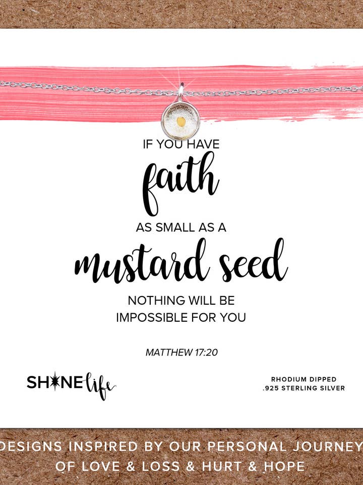 Senap Seed Tro Halsband: Uthållighet hoppas tro för wholesale av Shinelife