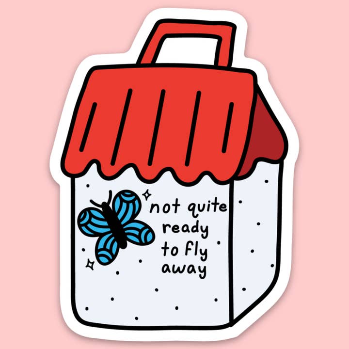 Not Quite Ready Sticker for wholesale by Tender Ghost