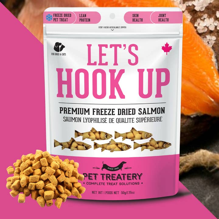 Wild Salmon Freeze-Dried Pet Treats: High-Protein & Natural for wholesale by The Granville Island Pet Treatery (Canada)