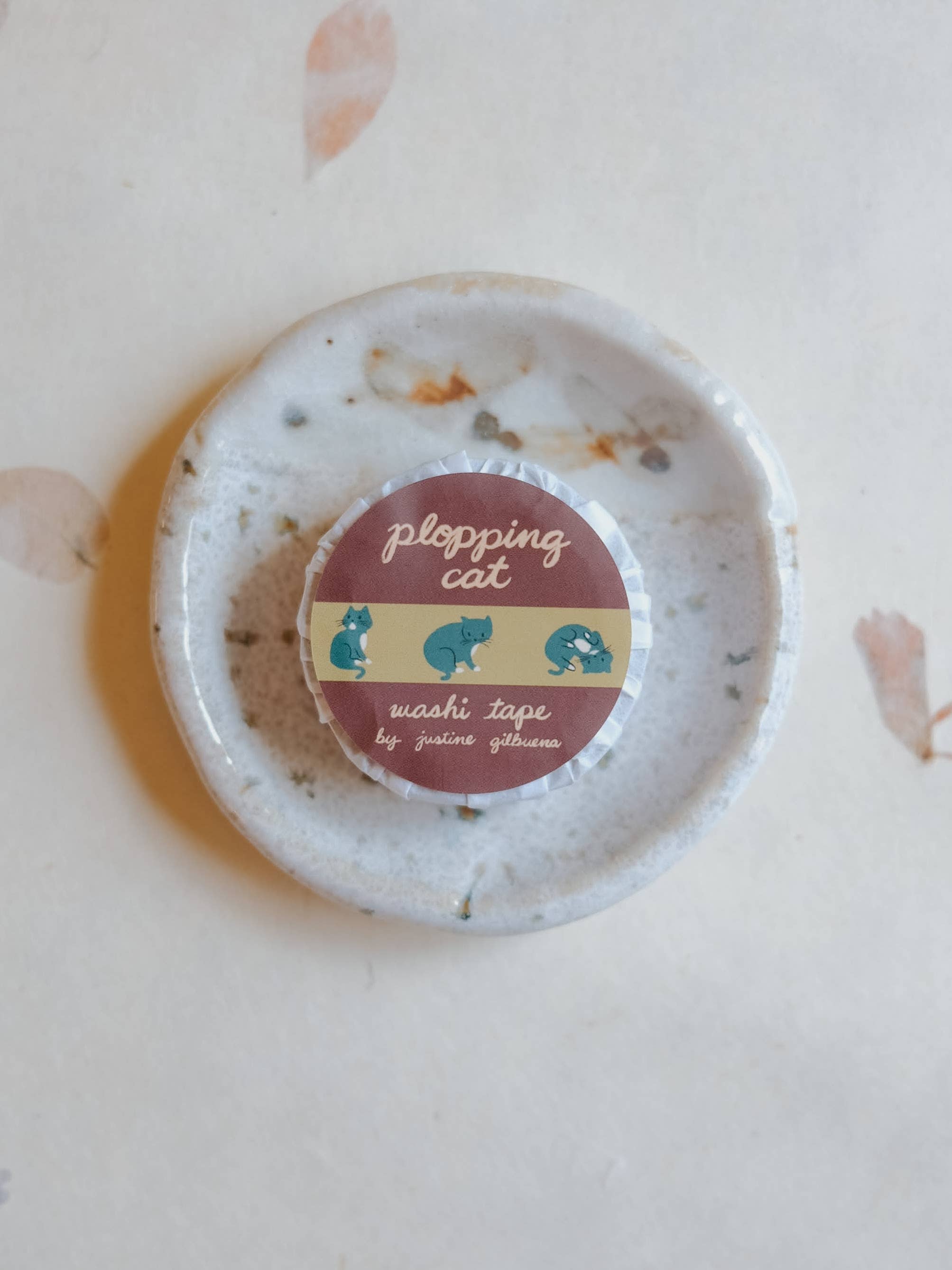 Justine Gilbuena - Wholesale Washi Tape - Plopping Cat Washi Tape