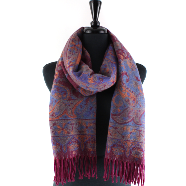 Pretty Persuasions - Wholesale Scarf - Women's - S23283 Paisley Sprigs Scarf17
