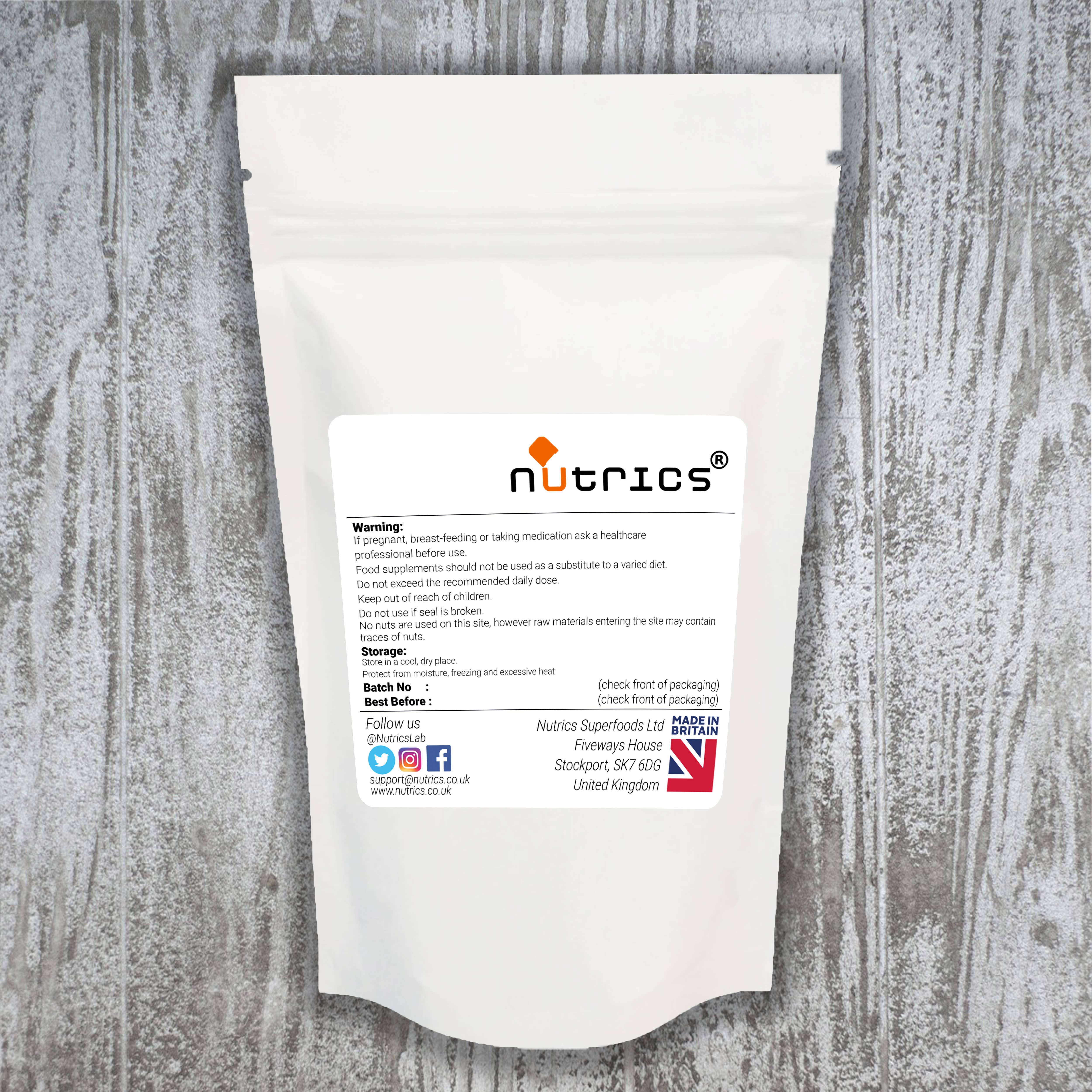 NUTRICS SUPERFOOD – wholesale Oral supplement/vitamin – Nutrics® 665mg x 90 Bcaa Branched Chain Amino Acids Vegan2