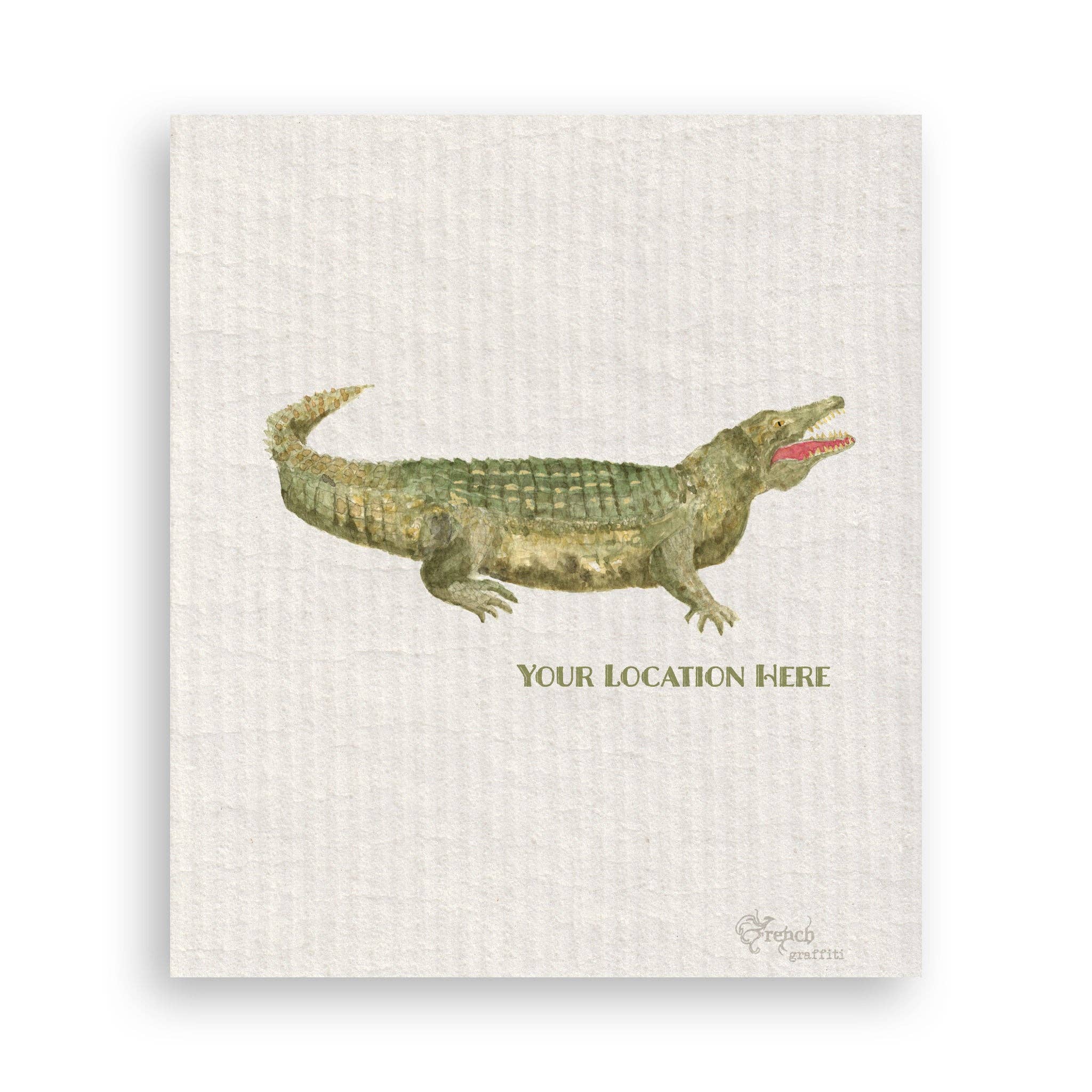 French Graffiti - Vendita all'ingrosso Strofinacci - Racconta a Alligator con posizione16