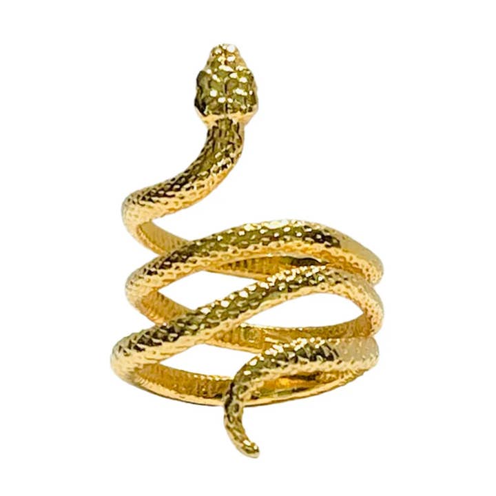 The Serpent Wrap Ring — Anello a strati essenziale per tutti i giorni per la vendita all'ingrosso da parte di Hudson and Birch