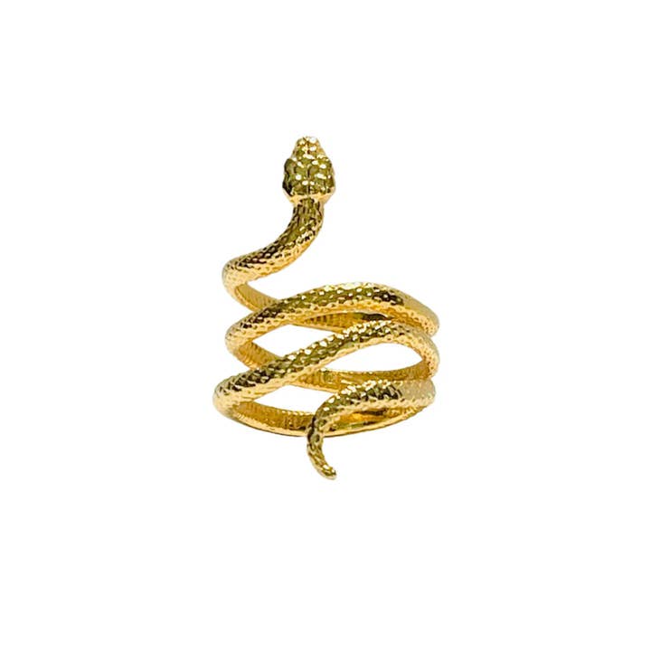 The Serpent Wrap Ring - Everyday Essential Layering Ring for wholesale by Hudson and Birch