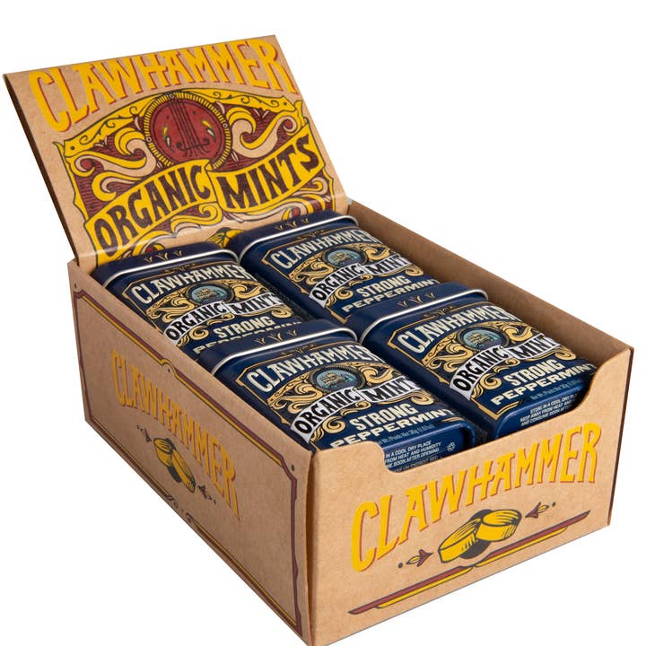 Big Sky Brands Inc. – wholesale Minttabletter – Clawhammer certifierad ekologisk mynta - stark pepparmynta 144ct3