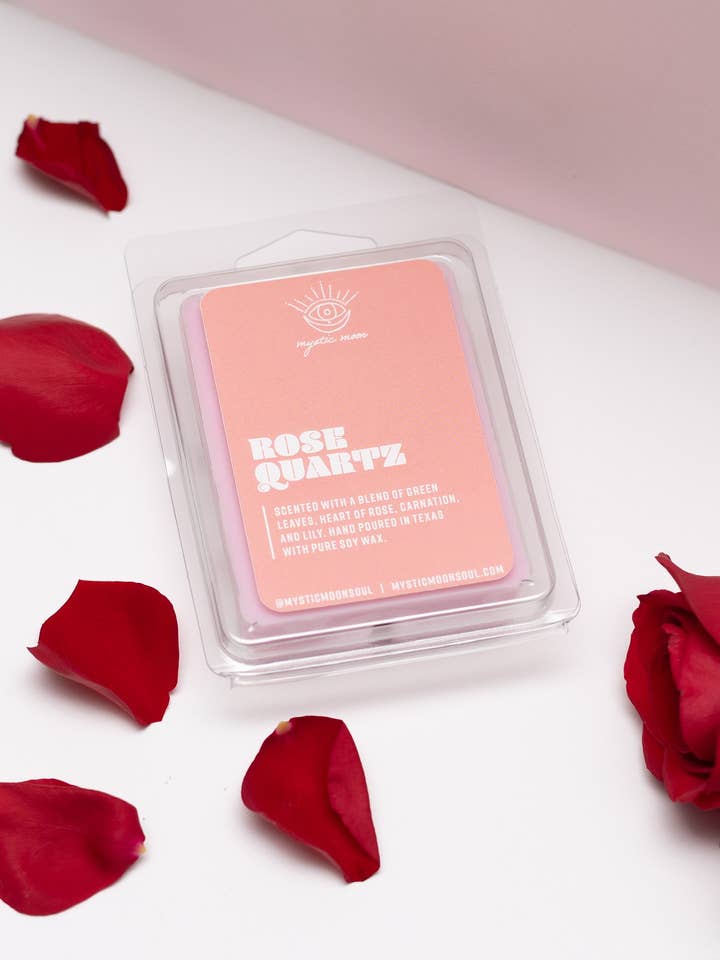 Fusione di cera al quarzo rosa per la vendita all'ingrosso da parte di Mystic Moon Products for the Soul