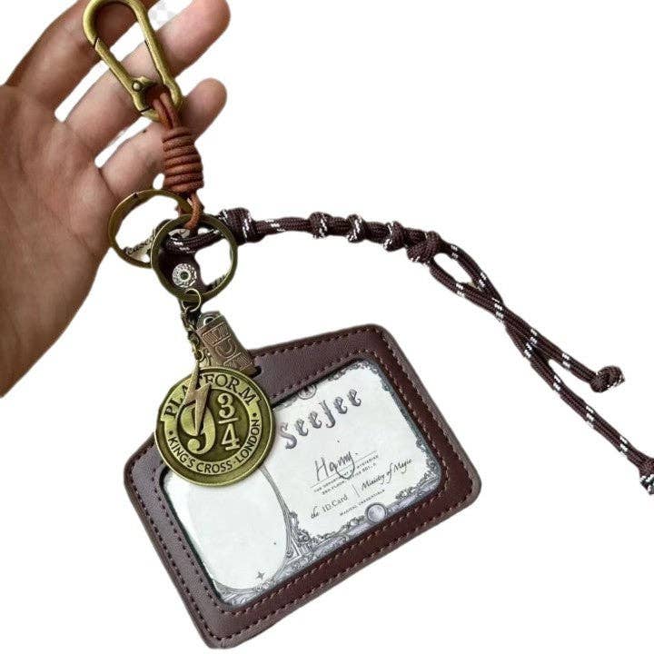 Brown Magic Harry Potter Picture Holder Platform Keychain DP25E937 for wholesale on Faire4